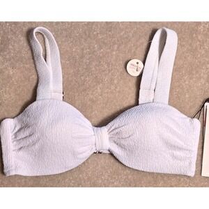 Calia‎ Knot Front Bikini Top Women's Small Pure White NWT